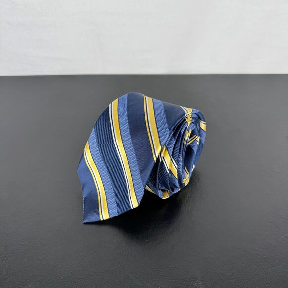 Jos. A. Bank Traveller Collection NEW Silk Blend Blue Stripe Neck Tie - Picture 1 of 4